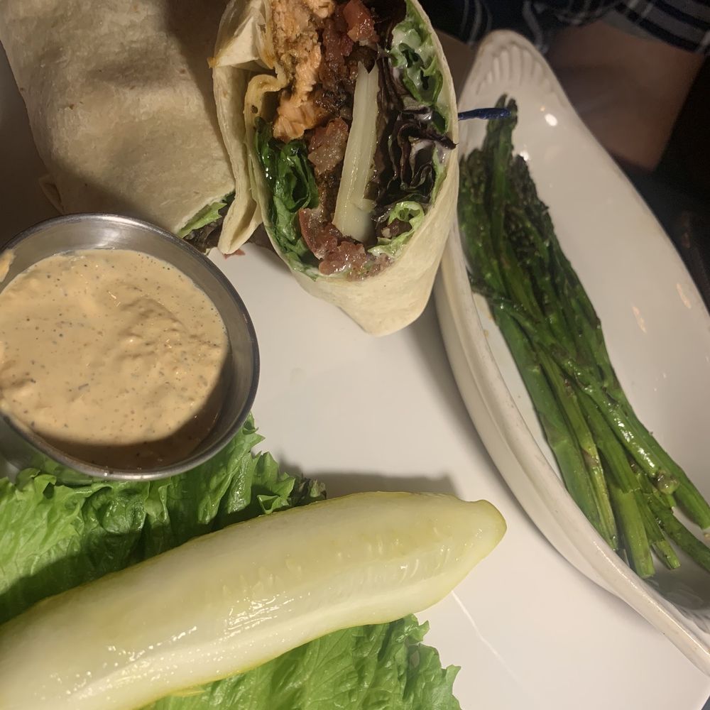 Coach House - Blackened salmon wrap .My boyfriend loved it - Desserts Near Me - Hamilton, Ohio