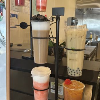 Tea Villa - Westheimer Rd - Drink display - Bubble Tea Near Me - Houston, Texas