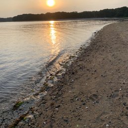 Shore at sunset