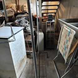Decluttering Chaos - Before of a basement that I cleaned out