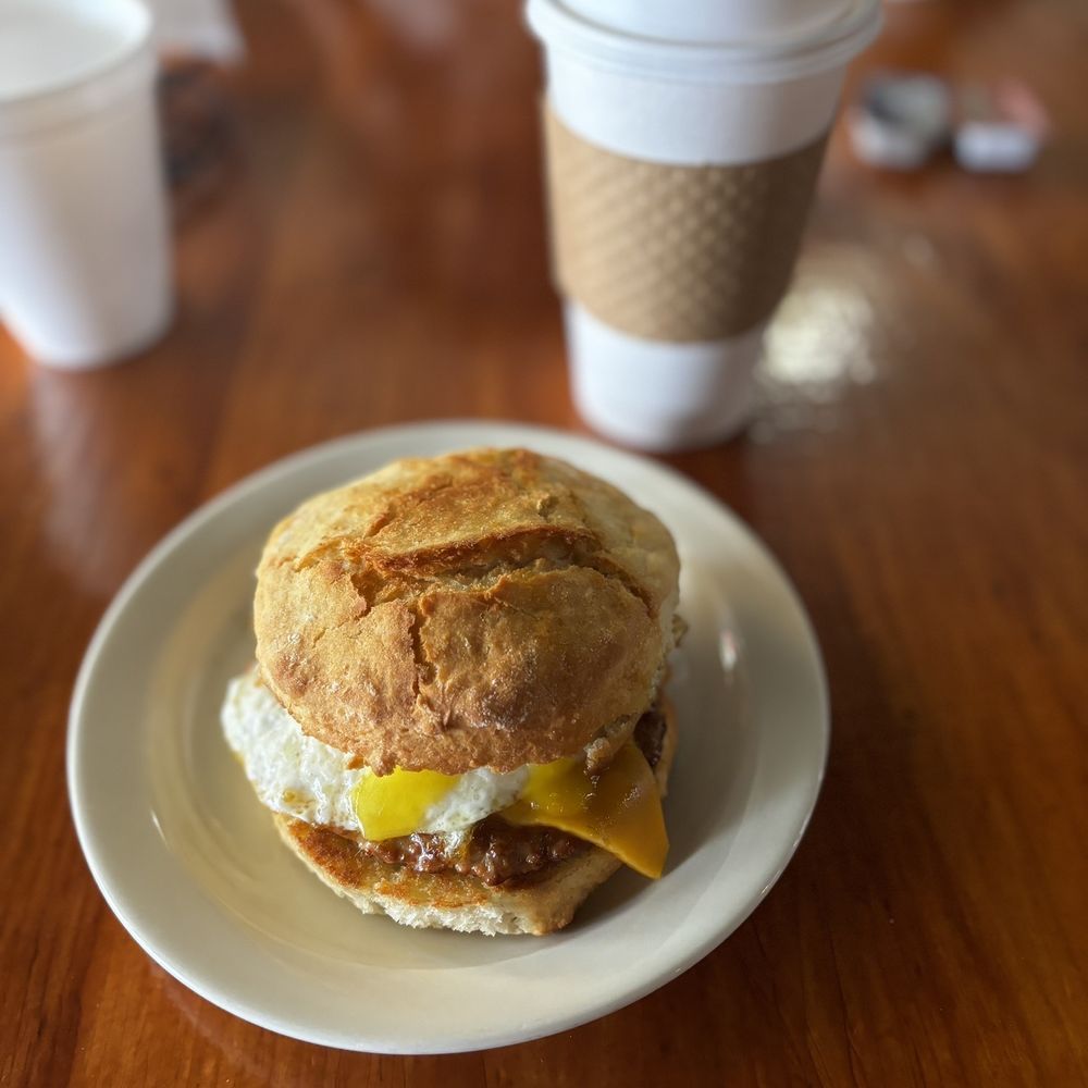 Boerne Grill - Famous buttermilk biscuits, 1 egg, sausage, and cheese. - Breakfast & Brunch Near Me - Boerne, Texas