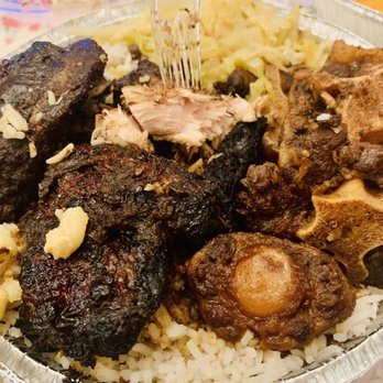 Caribbean Island Cafe - Jerk Chicken and Oxtail and Chicken Combo - Caribbean Near Me - Salisbury, North Carolina