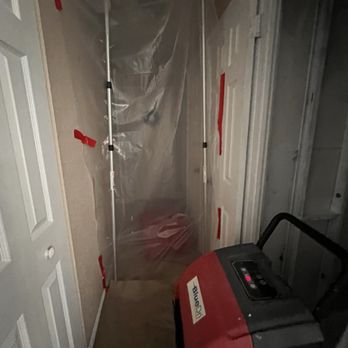 Dri-Max Restoration - Fan and plastic protector barriers - Damage Restoration Near Me