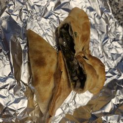 Inside spinach pie