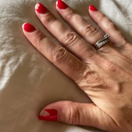 Shellac manicure less than one week after Shellac manicure less than one week after