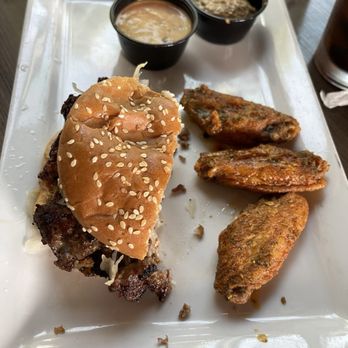 Firepit Pizza Tavern - 1/2 'New Yorker Burger' and 'Unicorn' Chicken Wings - Pizza Near Me - Atlanta, Georgia