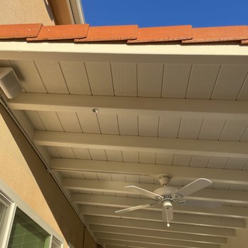 M1 Patio Covers - Ceiling fan, dimmer lights and Bluetooth speakers. - Patio Coverings Near Me M1 Patio Covers - Ceiling fan, dimmer lights and Bluetooth speakers. - Patio Coverings Near Me