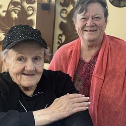 Pretty Nails - 3/21/2024 Conie and her mom Norma . Norma is 87 years old. She loves her nails . Thank you so much for your coming