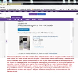 Photo Booth Dallas does not Honor their contracts Photo Booth Dallas does not Honor their contracts