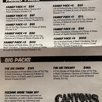 Canyons Barbeque - Menu - Barbeque Near Me - Castro Valley, California Canyons Barbeque - Menu - Barbeque Near Me - Castro Valley, California