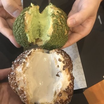 Bibble & Sip - Earl grey and matcha cream puff - Coffee & Tea Near Me - New York, New York