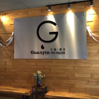 Guanyin Tea House - Interior Sign - Bubble Tea Near Me - West Covina, California