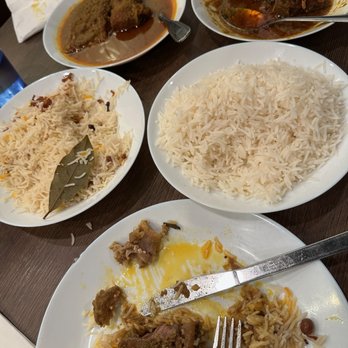 Bongo's - Plain Pollaw, Plain Rice, Fish Dopiaza and Goat Rezala. - Indian Near Me - Fremont, California Bongo's - Plain Pollaw, Plain Rice, Fish Dopiaza and Goat Rezala. - Indian Near Me - Fremont, California
