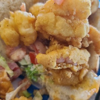 Cape Cod Fish - Close up of Fried Shrimp Po'boy - Seafood Near Me - Fort Myers, Florida