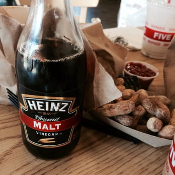 Five Guys - Peanuts! Heinz Malt Vinegar on everything! - Fast Food Near Me - Hayward, California