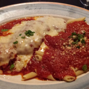 Assaggio's - Veal Parmesan with extra sauce at Assaggio's . Delicious!! - Italian Near Me - Raleigh, North Carolina
