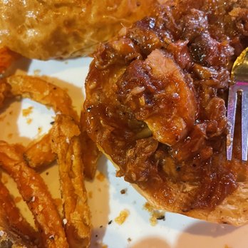 163 Taproom - Pulled pork sandwich with sweet potato fries - Sports Bars Near Me - Lake George, New York 163 Taproom - Pulled pork sandwich with sweet potato fries - Sports Bars Near Me - Lake George, New York