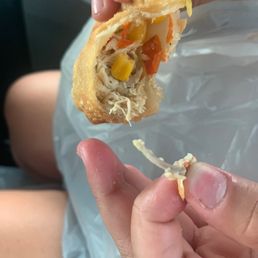 a person eating a sandwich