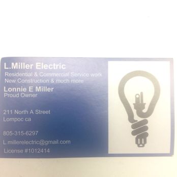 L. Miller Electric - Quality Service - Electricians Near Me - Lompoc, California L. Miller Electric - Quality Service - Electricians Near Me - Lompoc, California