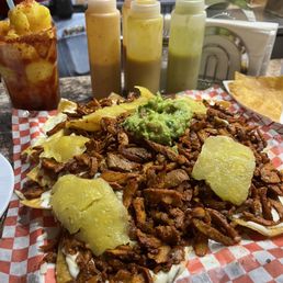 Al pastor nachos