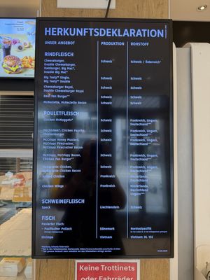 Menu photo 2 McDonald's Zürich, ZH