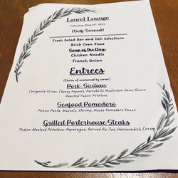 Harrah's Laurel Lounge - Menu from Saturday 5/13