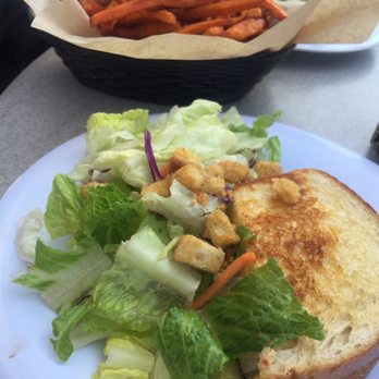 Schooner or Later - Half Tuna Melt Half Sandwich And Small Salad - Sandwiches Near Me - Long Beach, California
