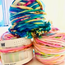 Wool & Company - Hedgehog Fibers Super Bulky Yarn wound into balls drom Wool & Company, ready to knit right away!