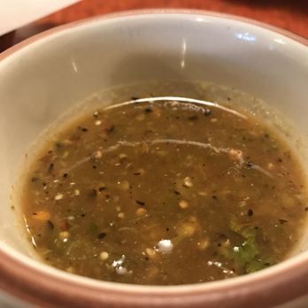 Casa Jimenez - Spicy green salsa you are served with the free chips. - Mexican Near Me - Monrovia, California