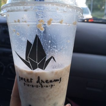 Sweet Dreams Teashop - Malt milk tea  drank half of it before I snapped a pic..oops! - Desserts Near Me - Waterloo, Ontario