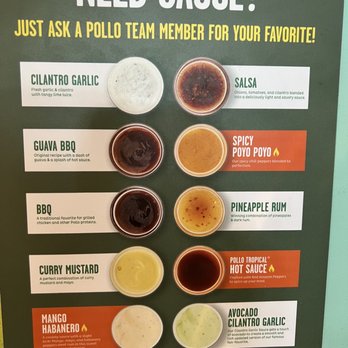 Pollo Tropical - Sauces - Latin American Near Me - Orlando, Florida