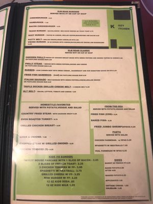 Menu photo 5 Kozy Kitchen Warren, OH