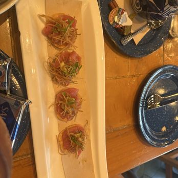 La Fisheria - Tostada De Atun - Seafood Near Me - Houston, Texas La Fisheria - Tostada De Atun - Seafood Near Me - Houston, Texas