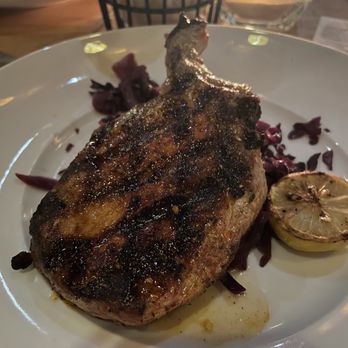 Seasons 52 - Wood-Grilled Dry-Rubbed Pork Chop - New American Near Me - Jacksonville, Florida Seasons 52 - Wood-Grilled Dry-Rubbed Pork Chop - New American Near Me - Jacksonville, Florida