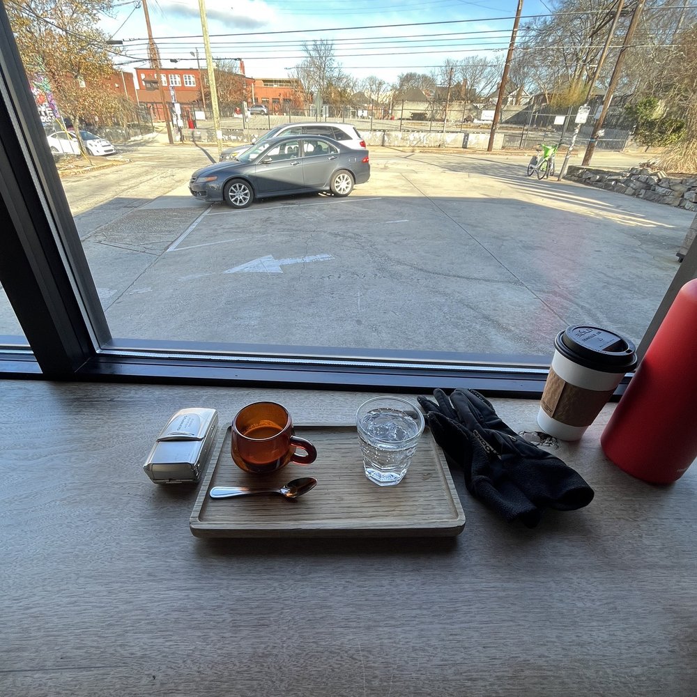 Chrome Yellow - Espresso for here with window seating view - Coffee & Tea Near Me - Atlanta, Georgia Chrome Yellow - Espresso for here with window seating view - Coffee & Tea Near Me - Atlanta, Georgia