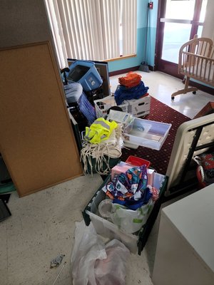 Church Nursery - This was an organization of space in a church nursery to be ready to accept kids after 2 years of a shut down