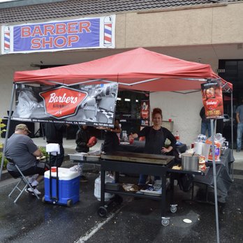 Barbers Garage - 2018 Client Appreciation BBQ, Blanca giving free tacos to all of our BG clients. - Barbers Near Me - Rohnert Park, California Barbers Garage - 2018 Client Appreciation BBQ, Blanca giving free tacos to all of our BG clients. - Barbers Near Me - Rohnert Park, California
