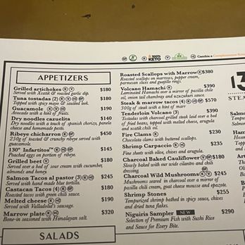 130 Grados - menus - Steakhouses Near Me - Mérida, YUC