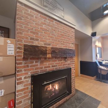 Starbucks - Fireplace and historic plaque - Coffee & Tea Near Me - Simsbury, Connecticut