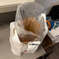 Stinkin Crawfish - Gardena - This is how they sent my food could of at least tied the bag a simple staple?