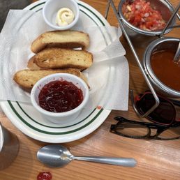 Jelly and toast