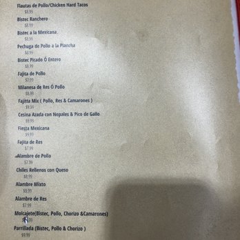 El Zocalo - Menu Page 5 as of 11/3/19 - Grocery Near Me - Haines City, Florida El Zocalo - Menu Page 5 as of 11/3/19 - Grocery Near Me - Haines City, Florida