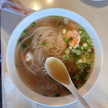 Pho Oh Tasty - Large Shrimp Pho, they put so much shrimp! - Vietnamese Near Me - Orange, California