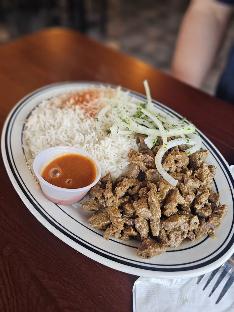 Food from Aladdin's Mediterranean Grill