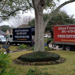 ALLIED FOUNDATION - Boys from Allied roll in at 8:30 sharp! Dug up plants, put them back!!!!!