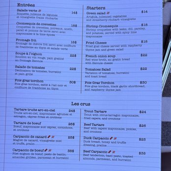 La Buchette - Menu - September 2025 - Canadian (New) Near Me - Quebec City, Quebec