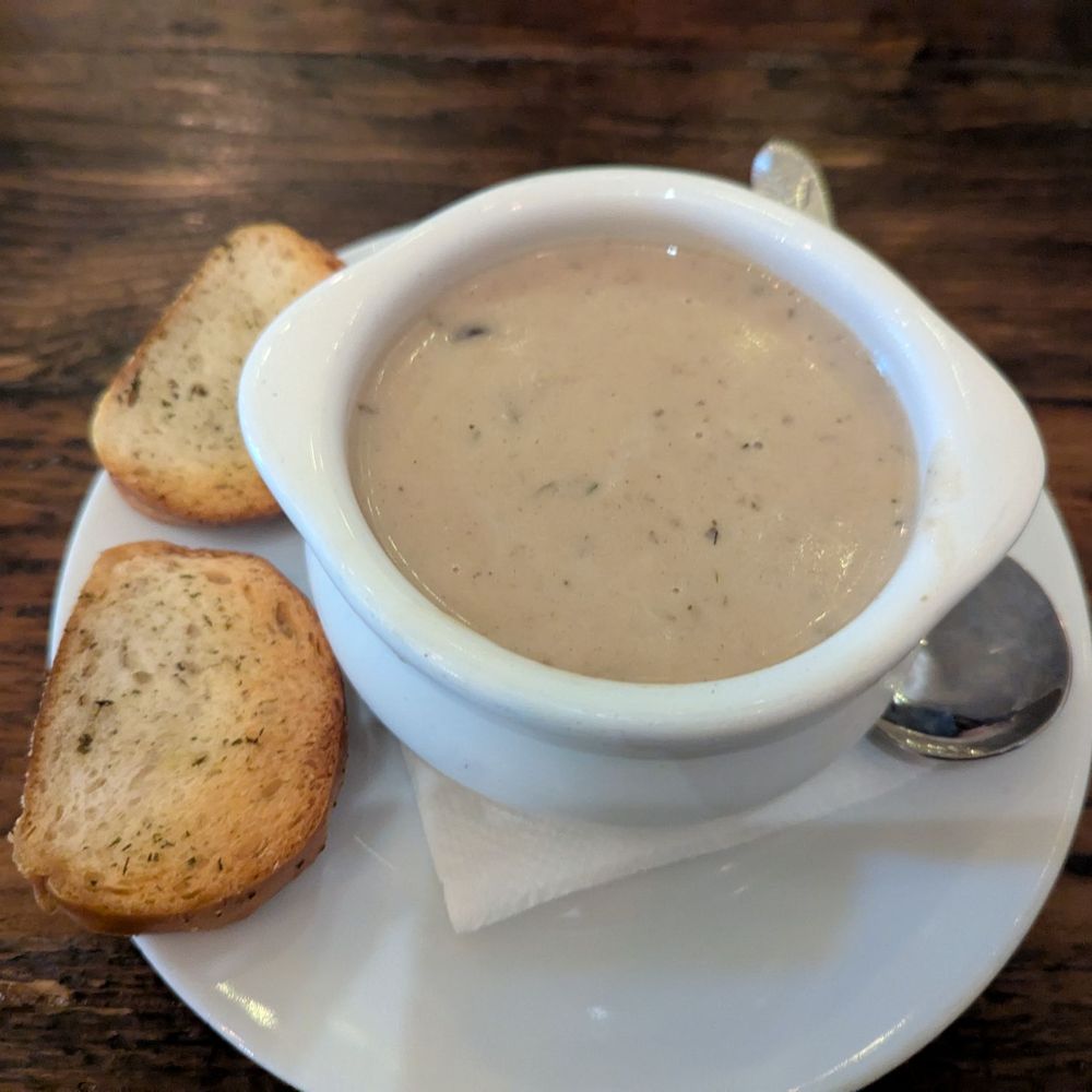 Babcock's Grove House - Delicious creamy mushroom garlic soup! - Comfort Food Near Me - Lombard, Illinois Babcock's Grove House - Delicious creamy mushroom garlic soup! - Comfort Food Near Me - Lombard, Illinois