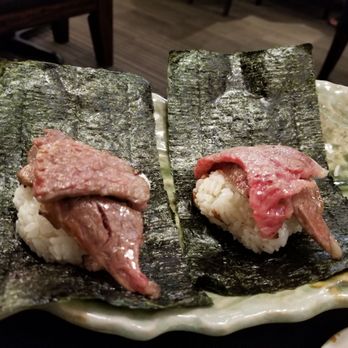 Sushi Murayama - Small sized wagyu musubi - Sushi Bars Near Me - Honolulu, Hawaii Sushi Murayama - Small sized wagyu musubi - Sushi Bars Near Me - Honolulu, Hawaii