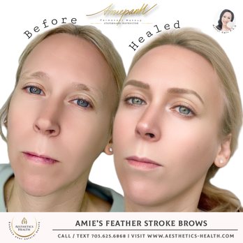 Aesthetics Health - Nano Feather Stroke Brows - Permanent Makeup Near Me - McLean, Virginia