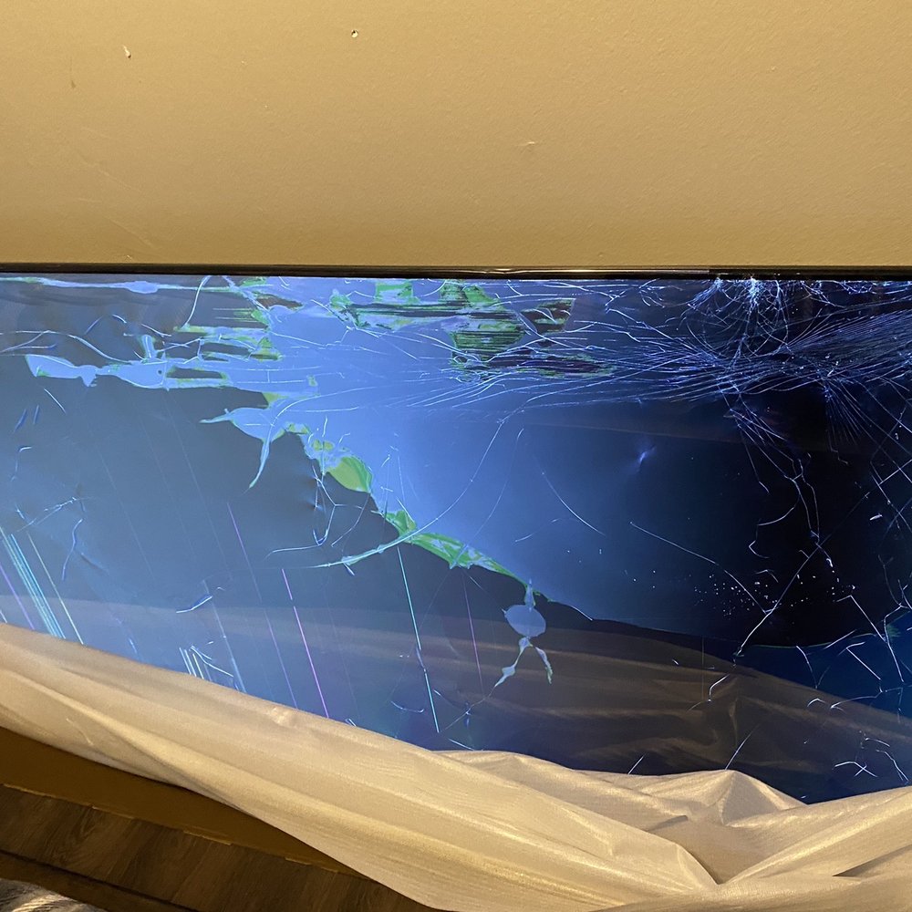 Walmart Supercenter - Second 75" tv opened to check screen didn't even pull it out the packaging all the way. - Department Stores Near Me - El Paso, Texas Walmart Supercenter - Second 75" tv opened to check screen didn't even pull it out the packaging all the way. - Department Stores Near Me - El Paso, Texas
